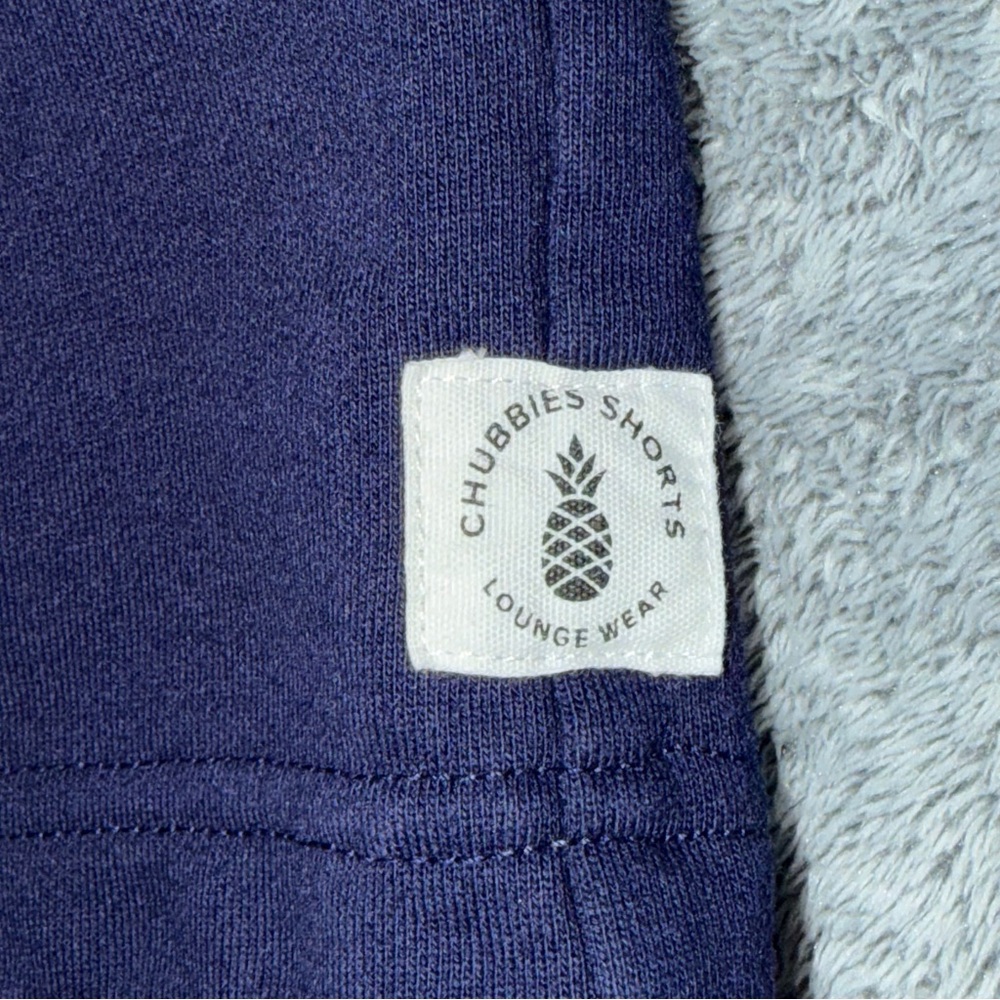 Chubbies Loungewear Navy Blue Terry Drawstring Shorts - Picture 5 of 8